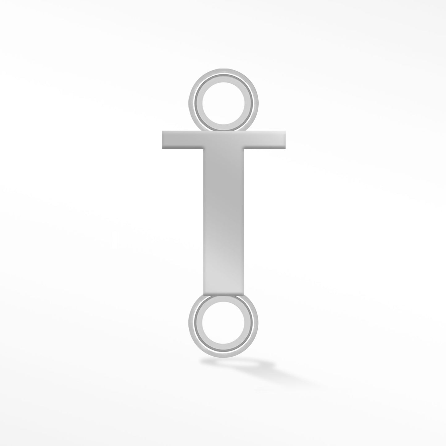 Perma Jewel Silver Alphabet Connector T NW1180