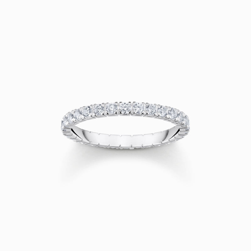 Thomas Sabo Silver ring in delicate design with white zirconia TR2467-051-14