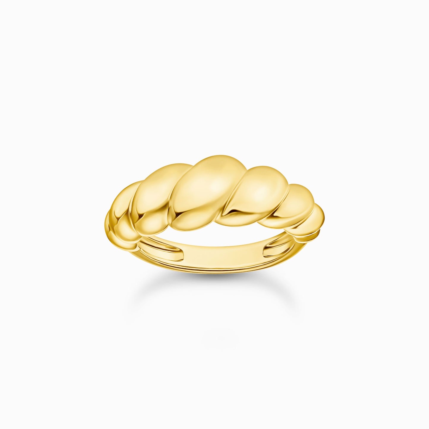 Thomas Sabo Gold-plated organic-shaped ring TR2494-413-39