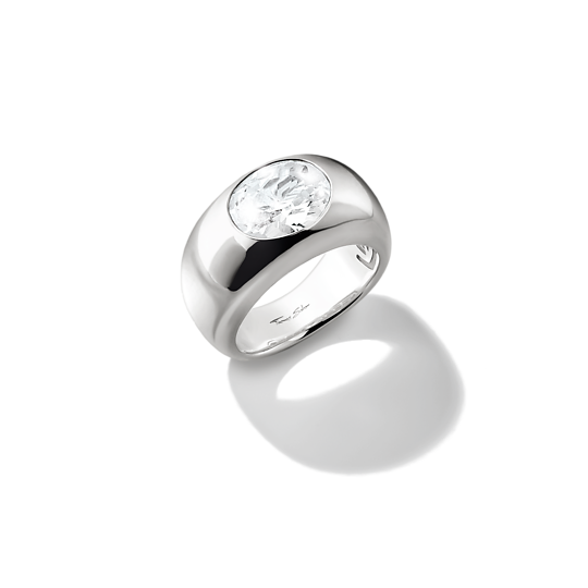 Thomas Sabo  Silver Ring with White Zirconia Stone Bold Elegance TR2520-051-14