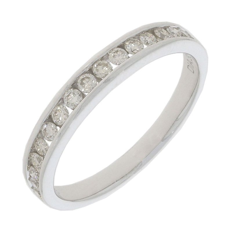 9ct White Gold Diamond Channel Set Ring 0.35ct