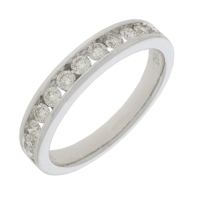 9ct White Gold Channel Set Eternity Ring 0.50ct