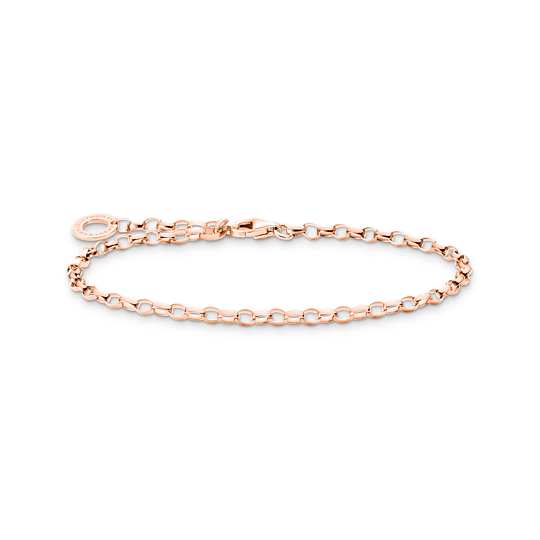Thomas Sabo Rose Gold Plated Charm Bracelet X0243-415-40-L15.5
