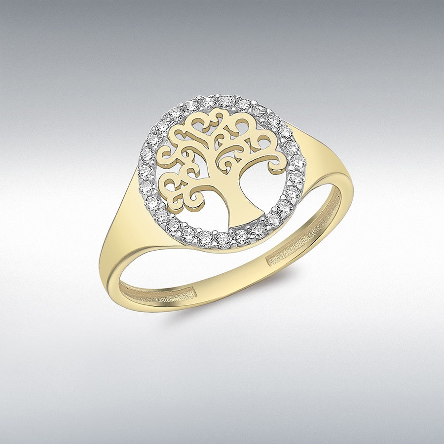 9ct Yellow Gold Tree of Life Ring