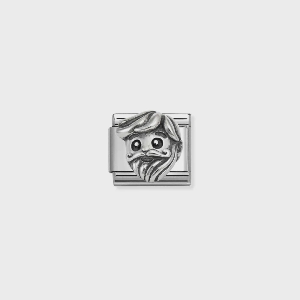 Nomination Oxidized Symbols In Steel And 925 Sterling Sterling Silver Grandpa 330114-16