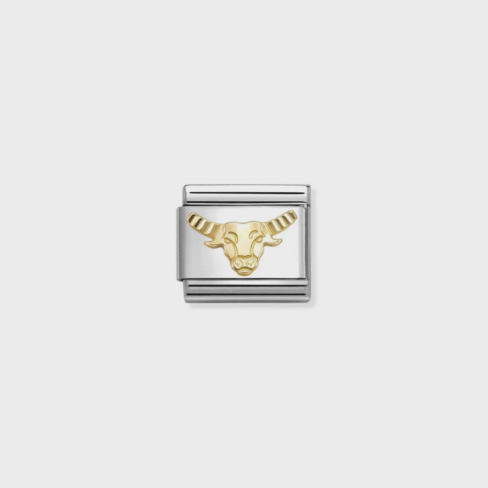 Nomination Stainless Steel And 18k Gold Etched Taurus 030167-02