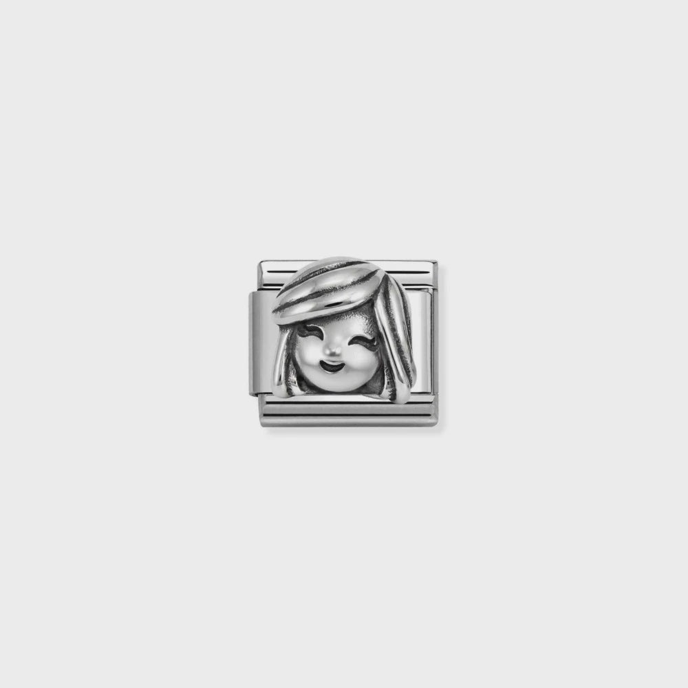 Nomination Oxidized Symbols In Steel And 925 Sterling Sterling Silver Mum 330114-13