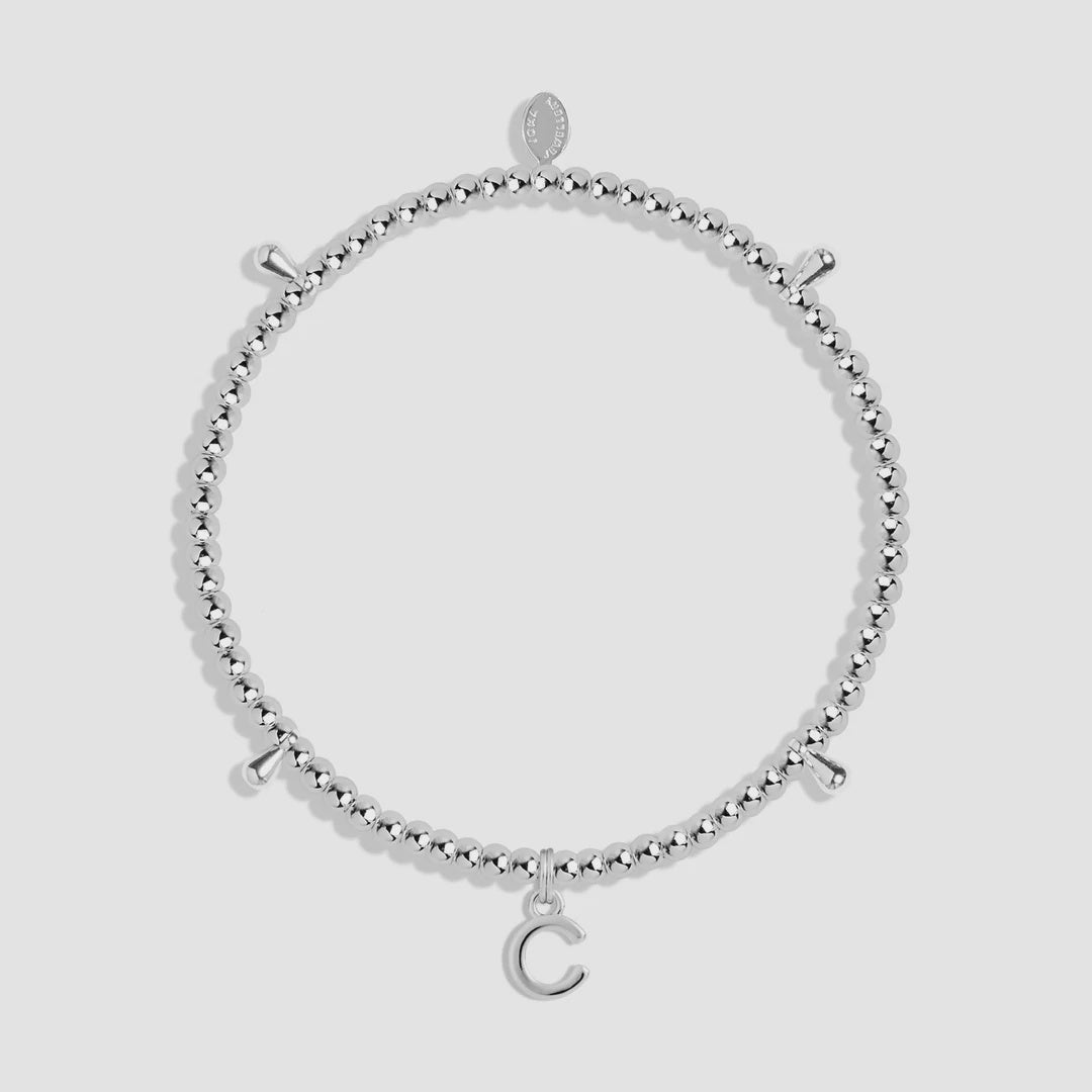 Joma Alphabet A Little C Silver Plated Bracelet 7744