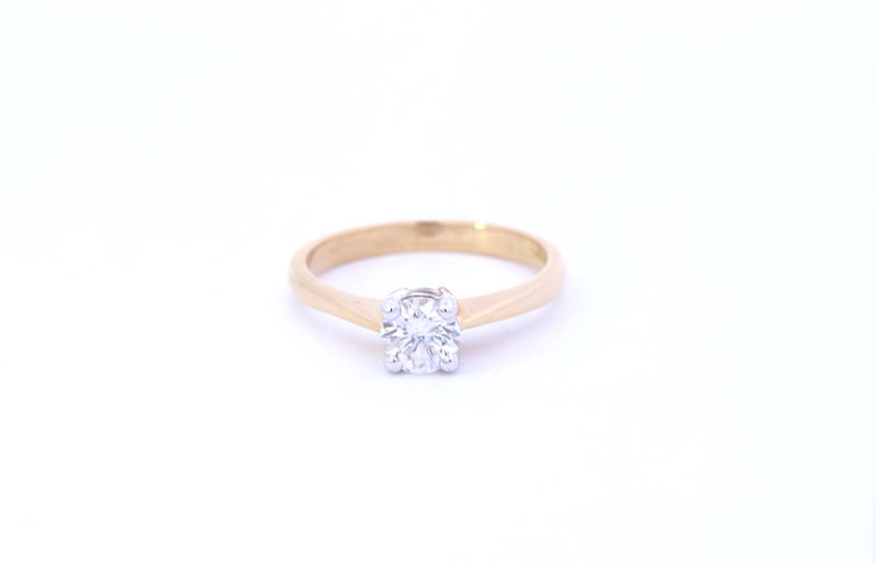 18ct Gold Diamond Solitaire Ring - ASM1520