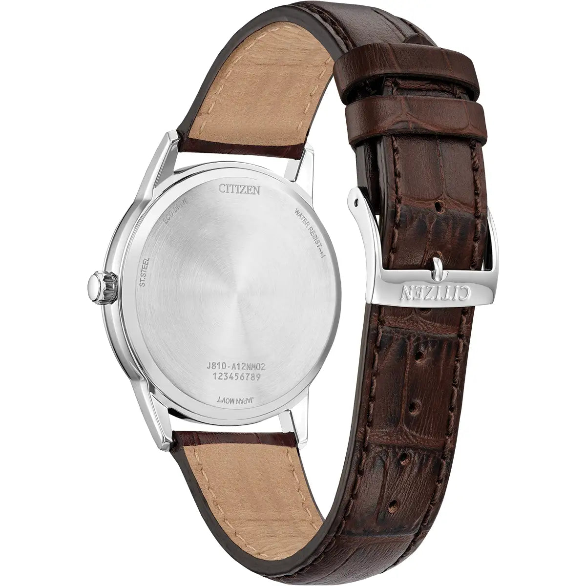 Citizen Gents Eco-Drive Brown Strap AW1780-25A