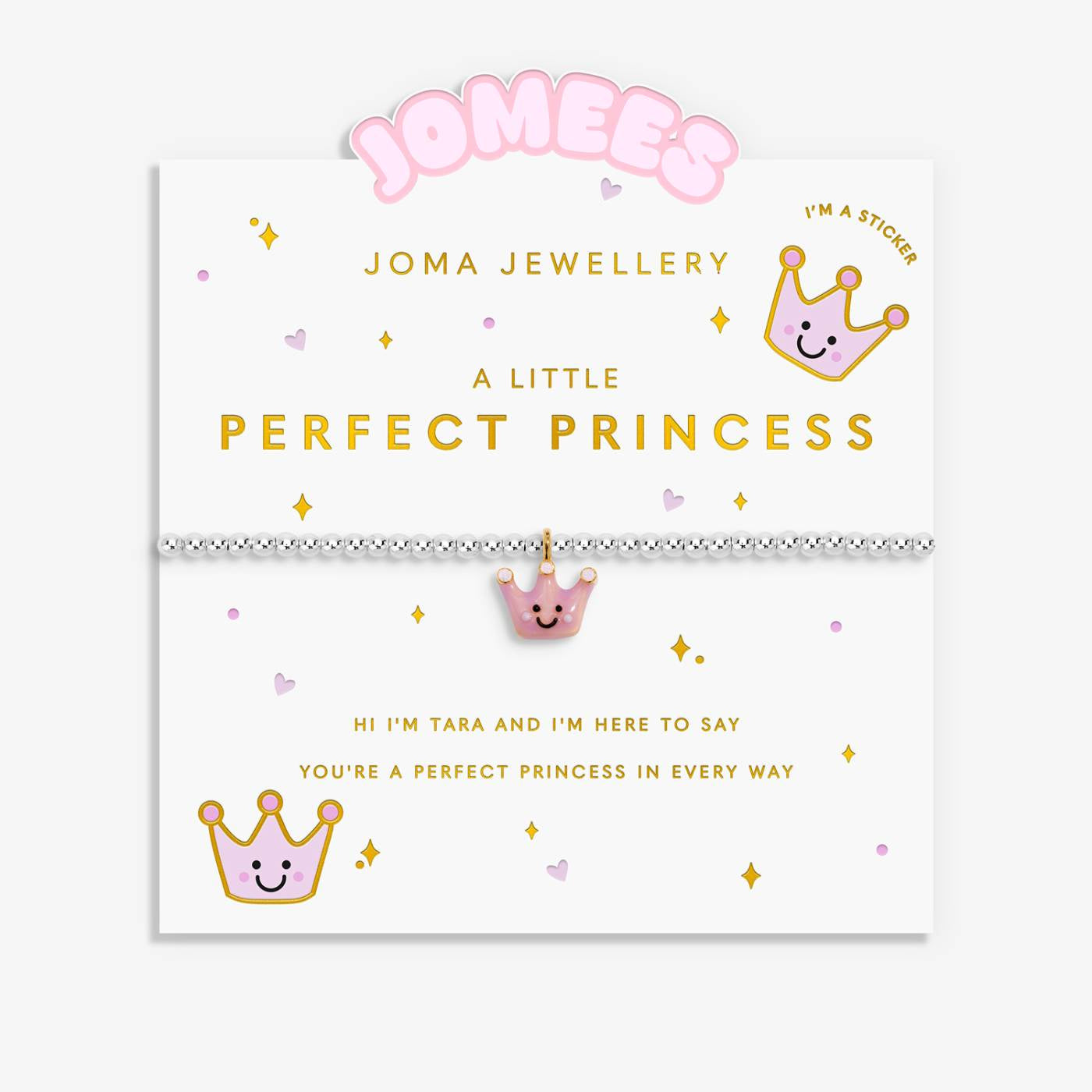 Joma Kids' A Little Jomees 'Perfect Princess' Bracelet In Silver and Gold Plating C1025