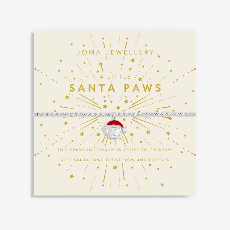 Joma Jewellery Children's Christmas A Little Santa Paws Bracelet C758