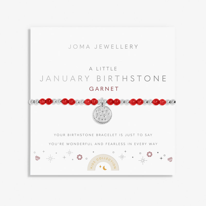 Joma Jewellery Children's Birthstone A Little January Bracelet C782