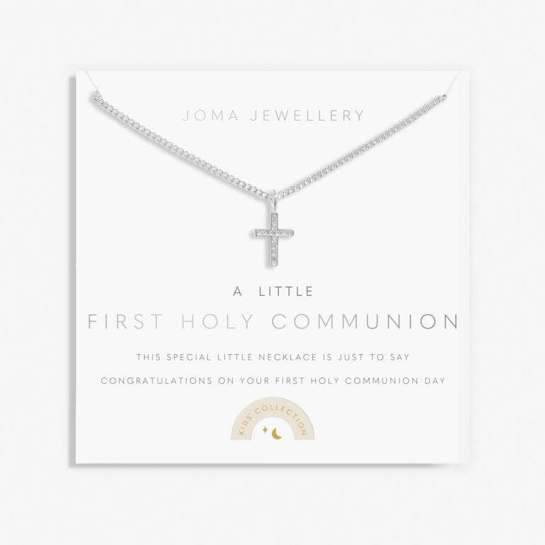 Joma Kids' A Little 'First Holy Communion Necklace In Silver Plating C802
