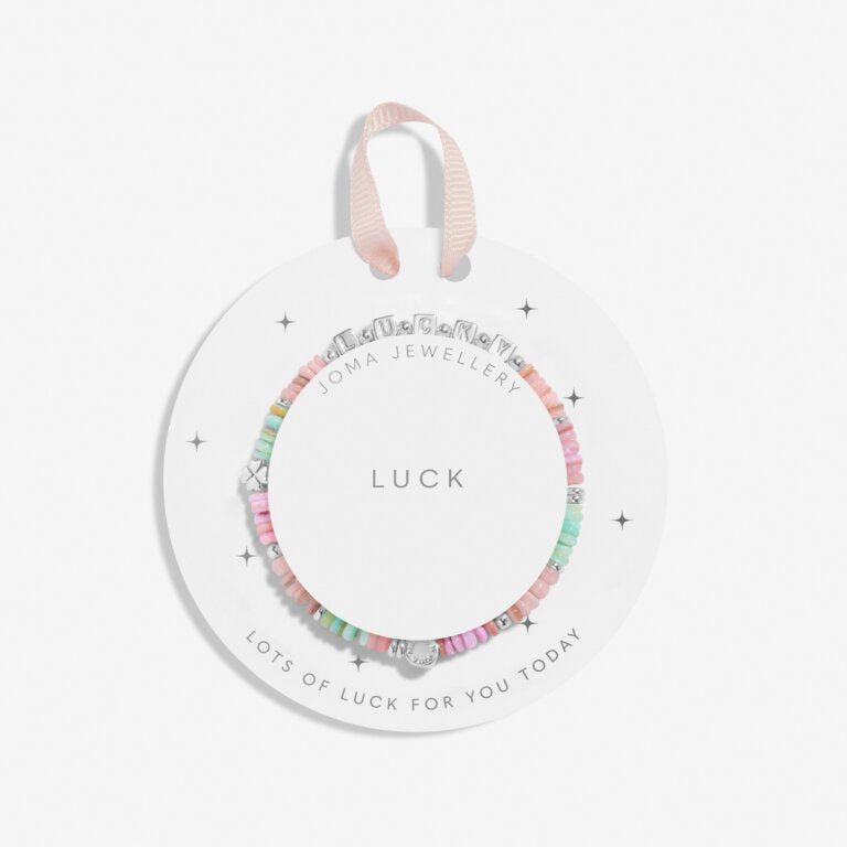Joma Kids' Happy Little Moments 'Luck' Bracelet In Silver Plating C819