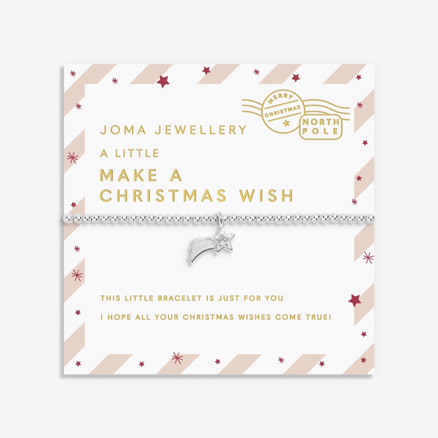 Joma Kids' Love From Santa 'Make A Christmas Wish' Bracelet C895