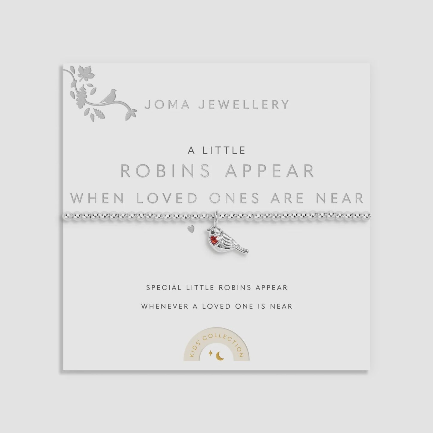 Joma Kids' A Little 'Robins Appear When Loved Ones Are Near' Bracelet C920