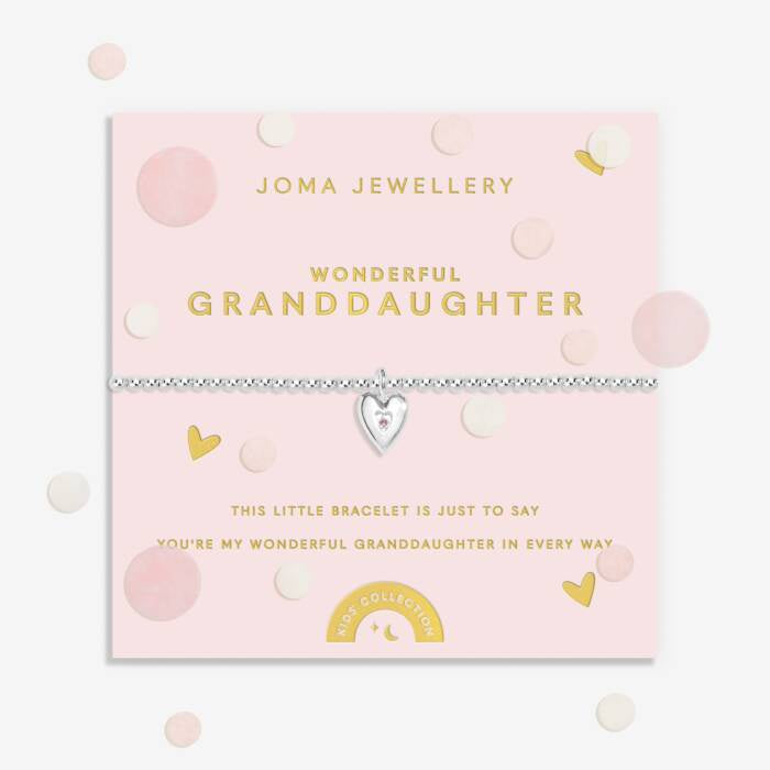 Joma Kids' Confetti A Little 'Wonderful Granddaughter' Bracelet C934