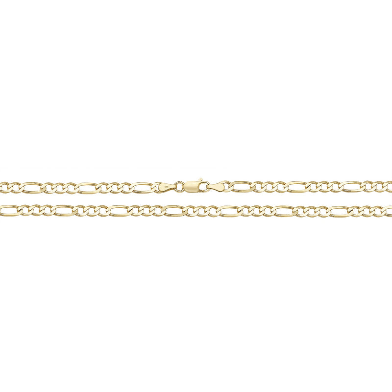 9ct Yellow Gold Figaro bracelet CH144/7