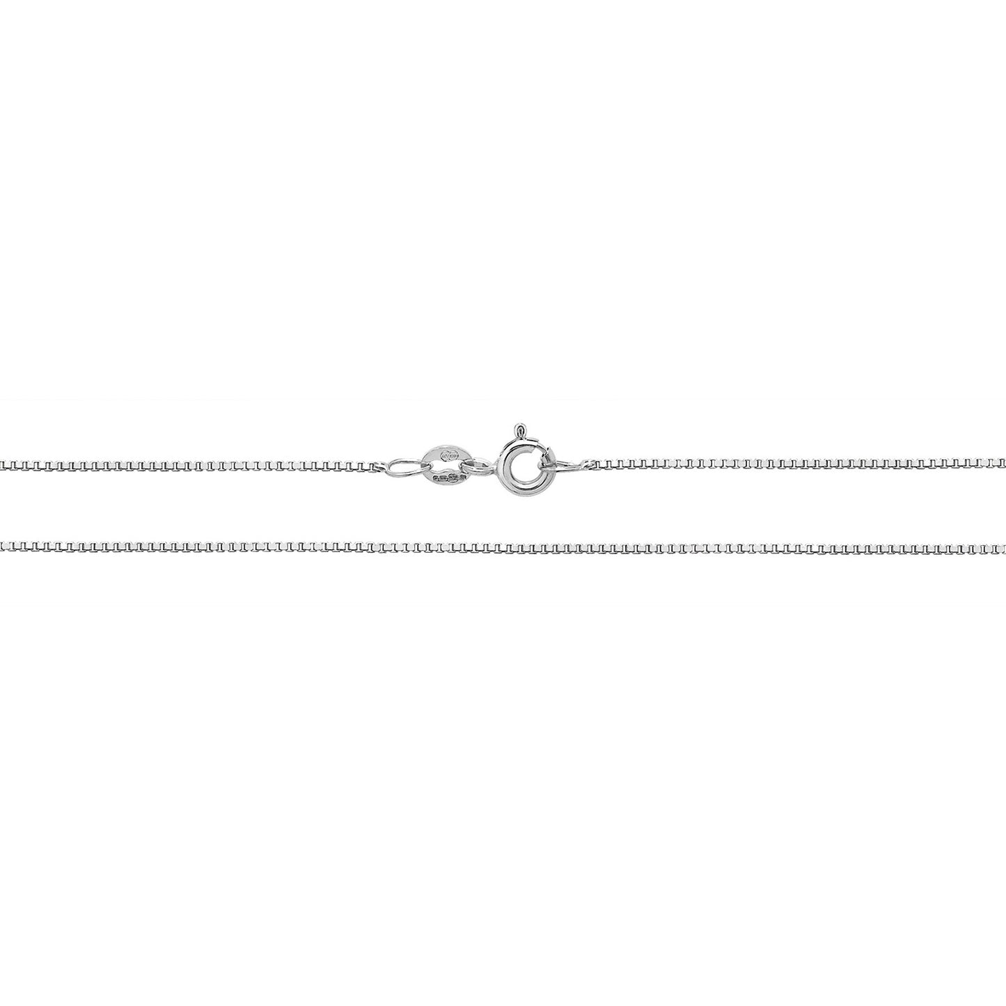 9ct White Gold Box Chain CH430W