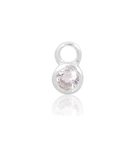 Perma Jewel 3mm Round April White Charm PJ-9252167