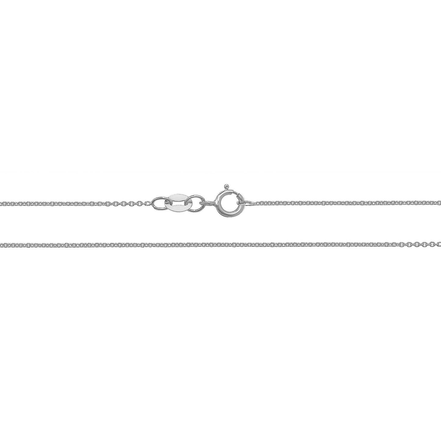 18ct White Gold Cable Chain CQ430W