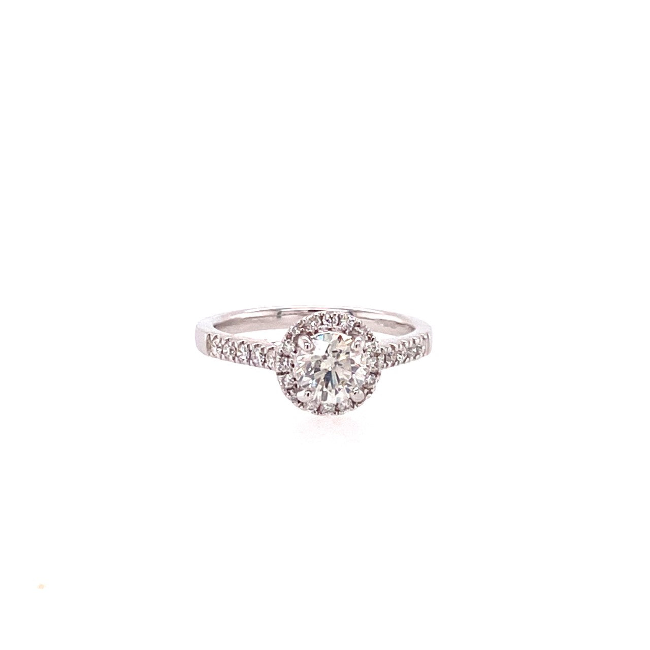 18ct Gold Halo Diamond Ring ASM1517