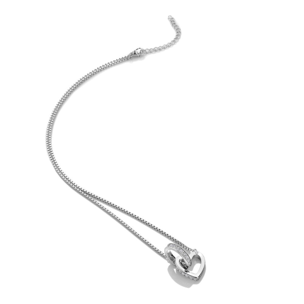 Hot Diamonds Silver Heart & Circle Devotion Necklace DN204
