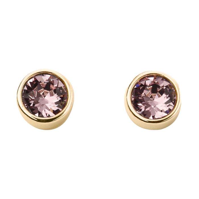 Gold Plated Crystal Birthstone Earrings