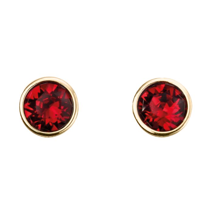 Gold Plated Crystal Birthstone Earrings