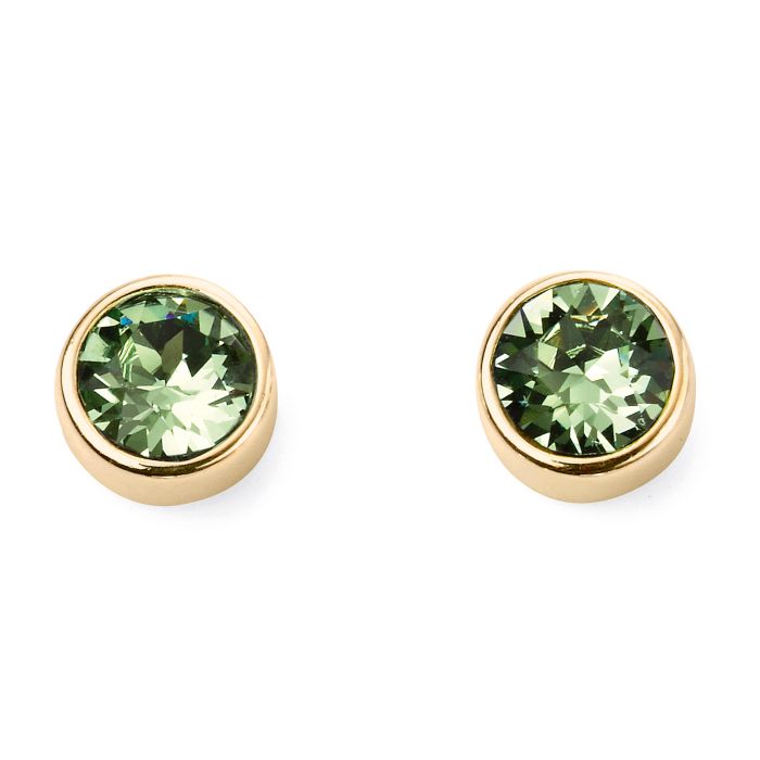 Gold Plated Crystal Birthstone Earrings