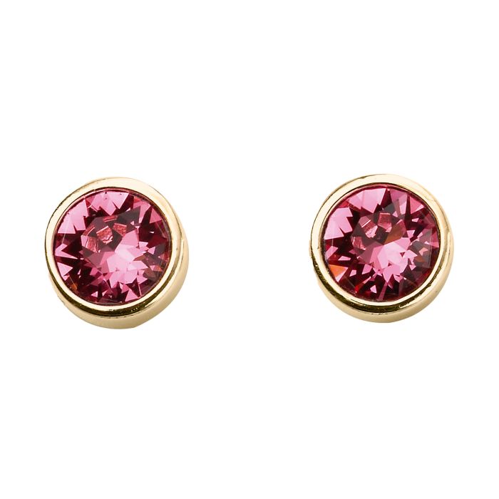 Gold Plated Crystal Birthstone Earrings