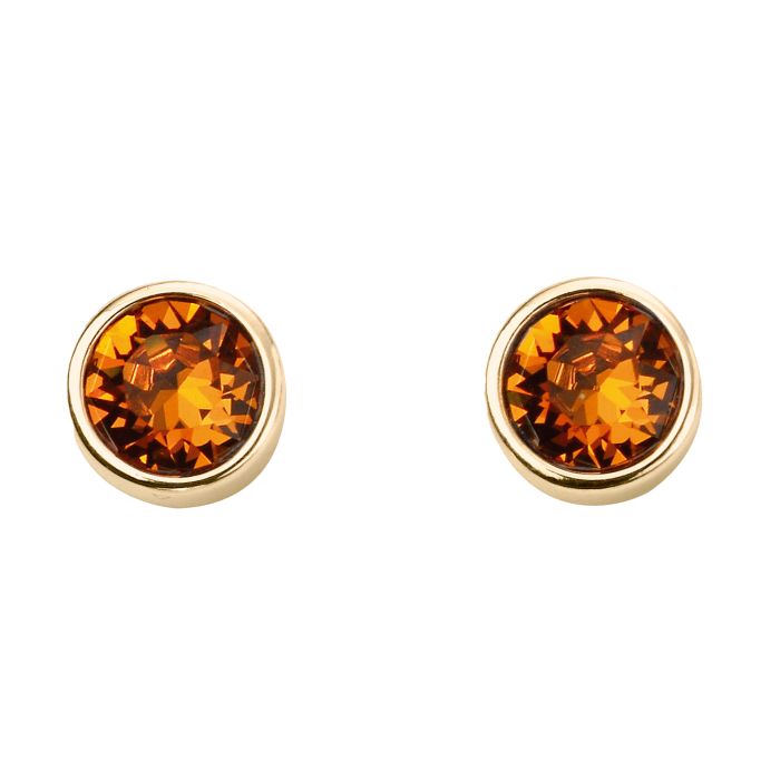 Gold Plated Crystal Birthstone Earrings