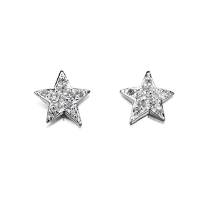 Elements Silver Clear CZ Earrings E4078C