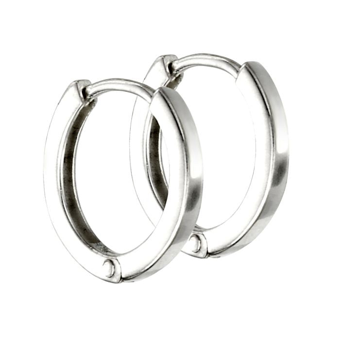 Silver Small Huggie Hoop Earrings E5864