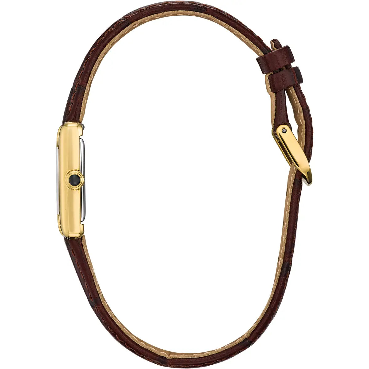 Citizen Fio Roma Brown Leather Strap Watch EG2797-13A