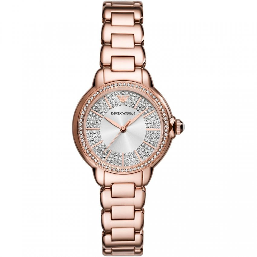 Armani Rose Tone Crystal watch AR11633