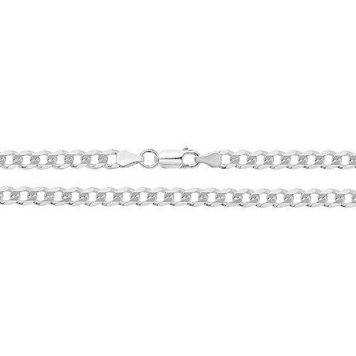 Silver Curb Chain bracelet G1001-07