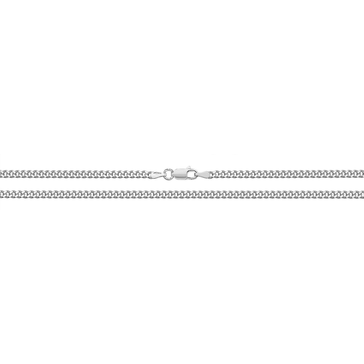Silver Close Curb Chain 22" G1130/22