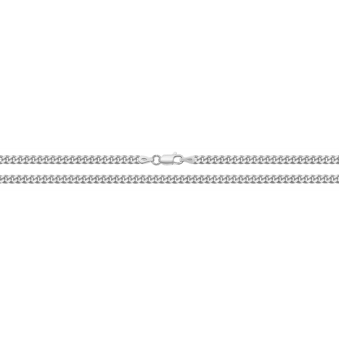 Silver Close Curb Chain 20" G1131/20