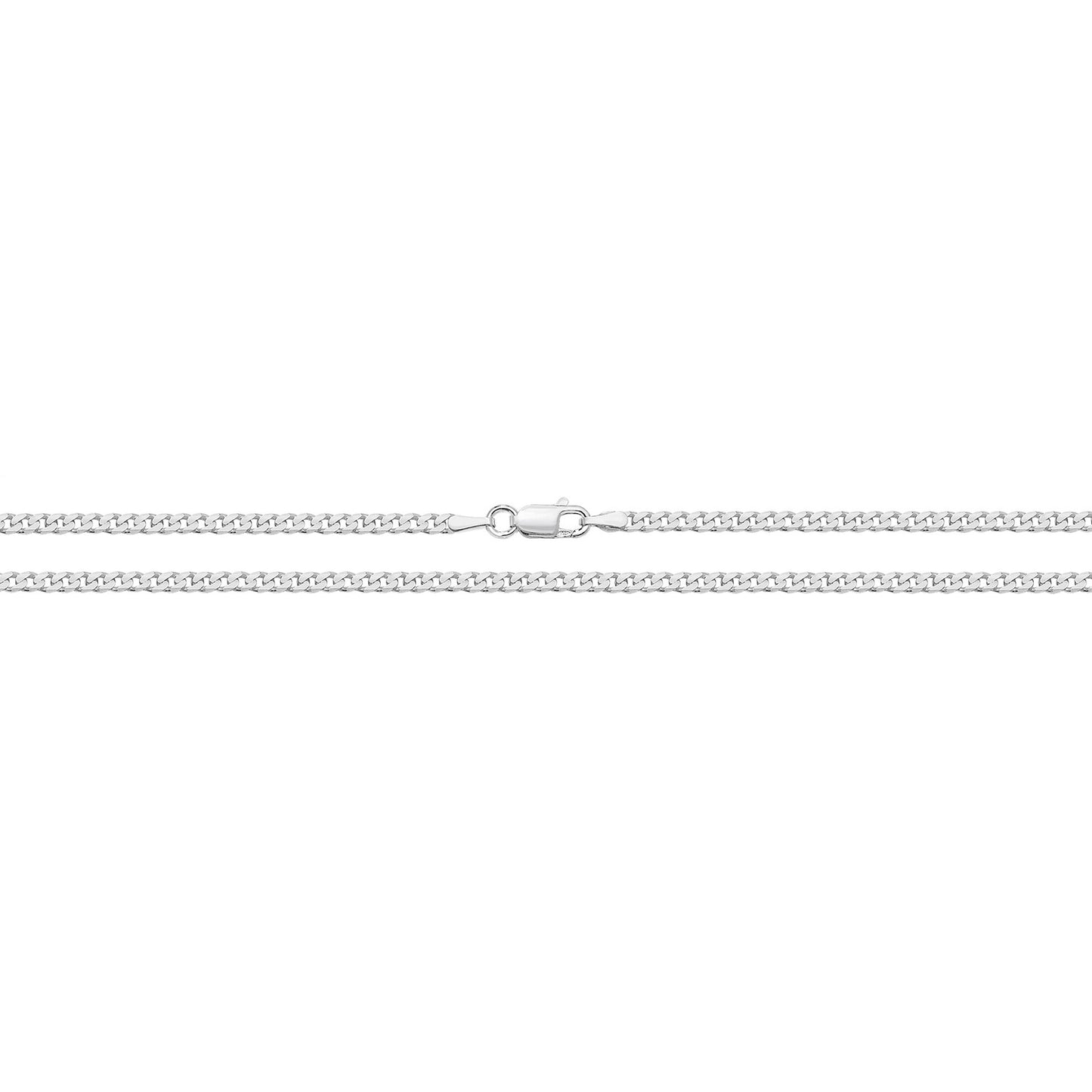 Silver Light Curb Chain 24"