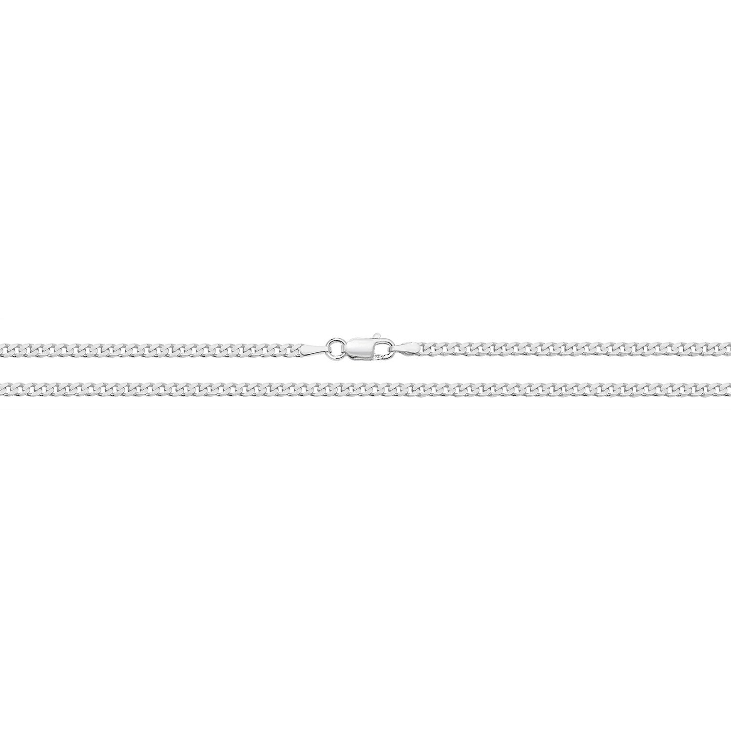 Silver Light Curb Chain 24"