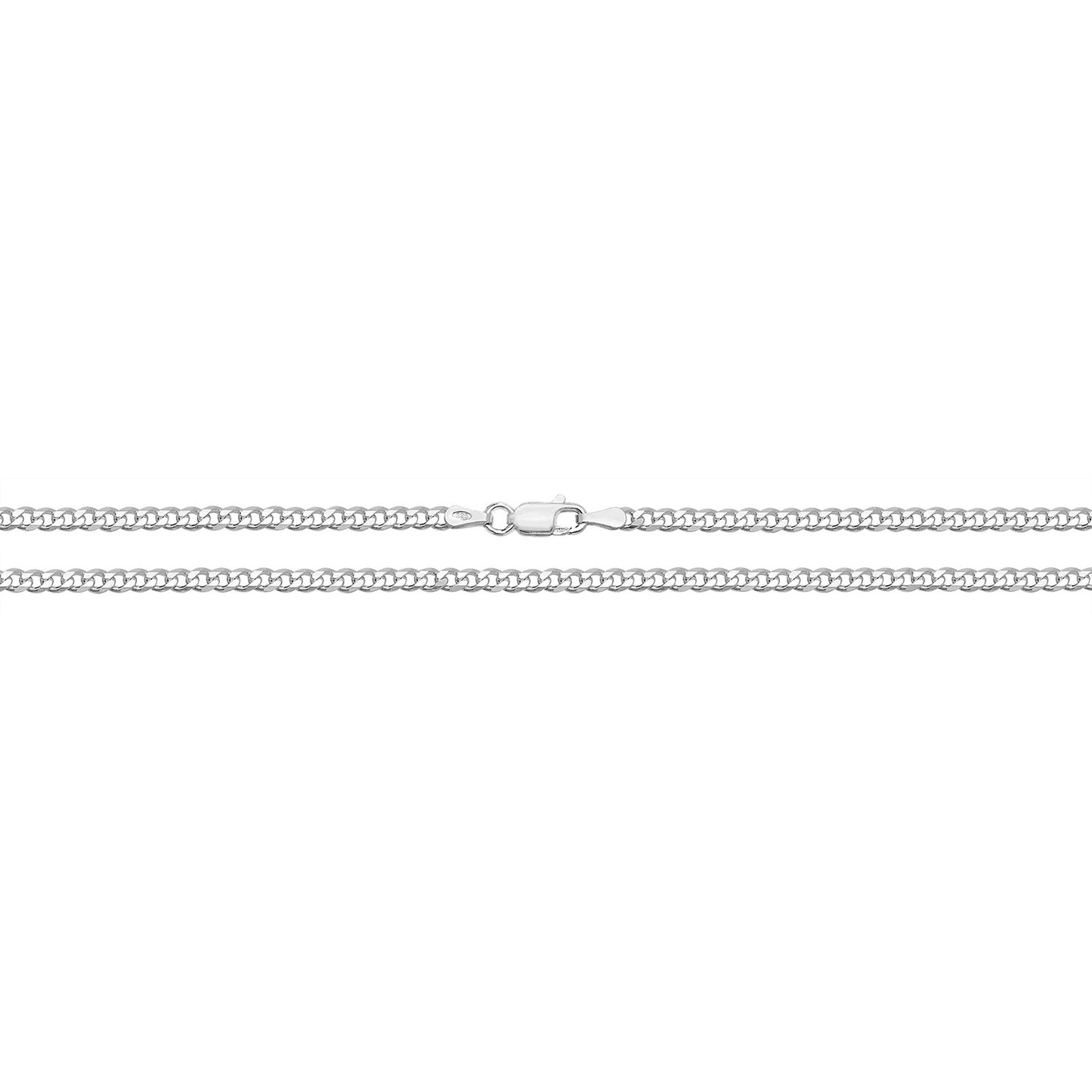 Silver Light Curb Chain 24" G1140