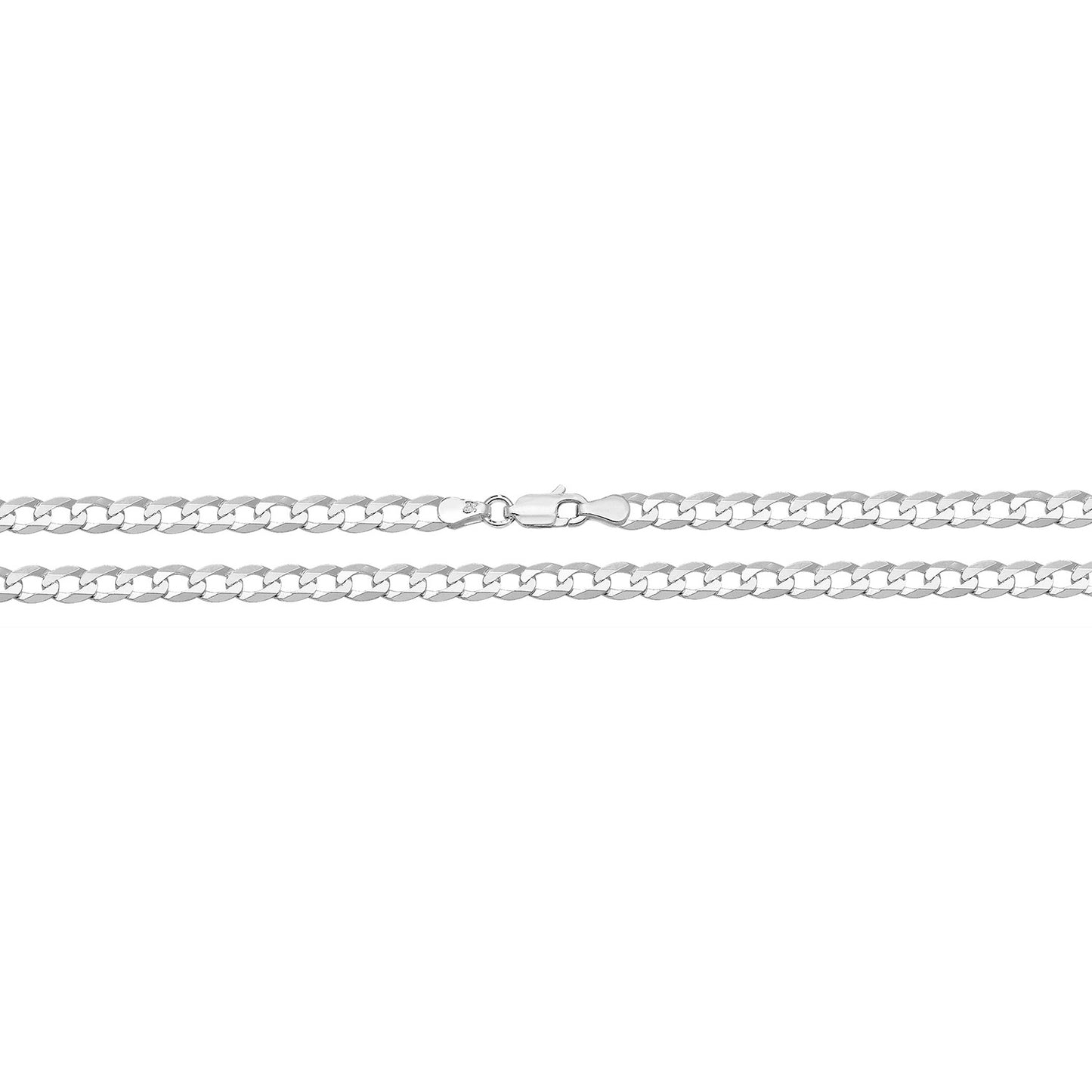 Silver Flat Open Curb Chain G1242/16