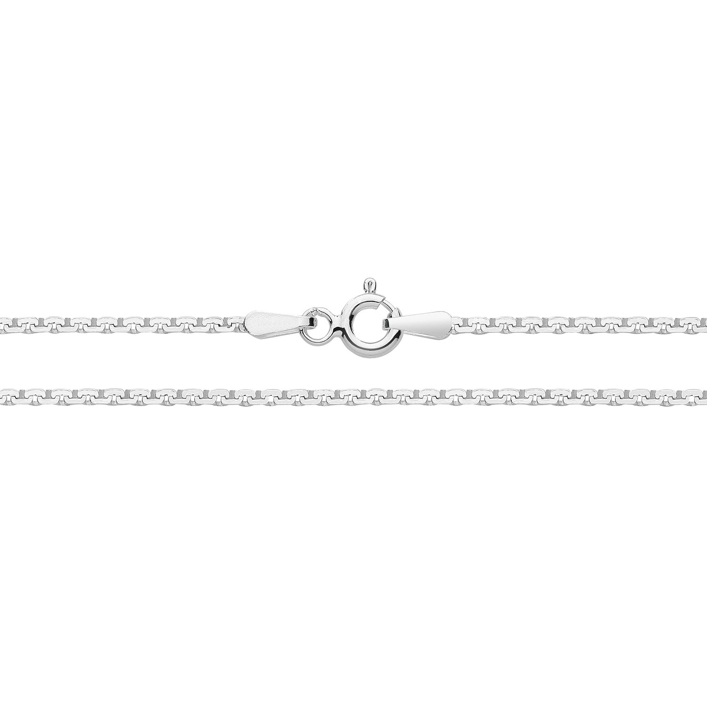 Silver Cobra Square Chain 24"