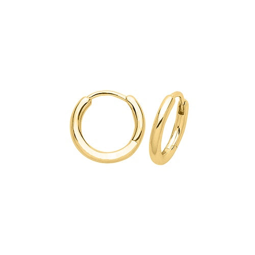 Gold Plated Clicker Hoop Earrings 8mm G51308GP
