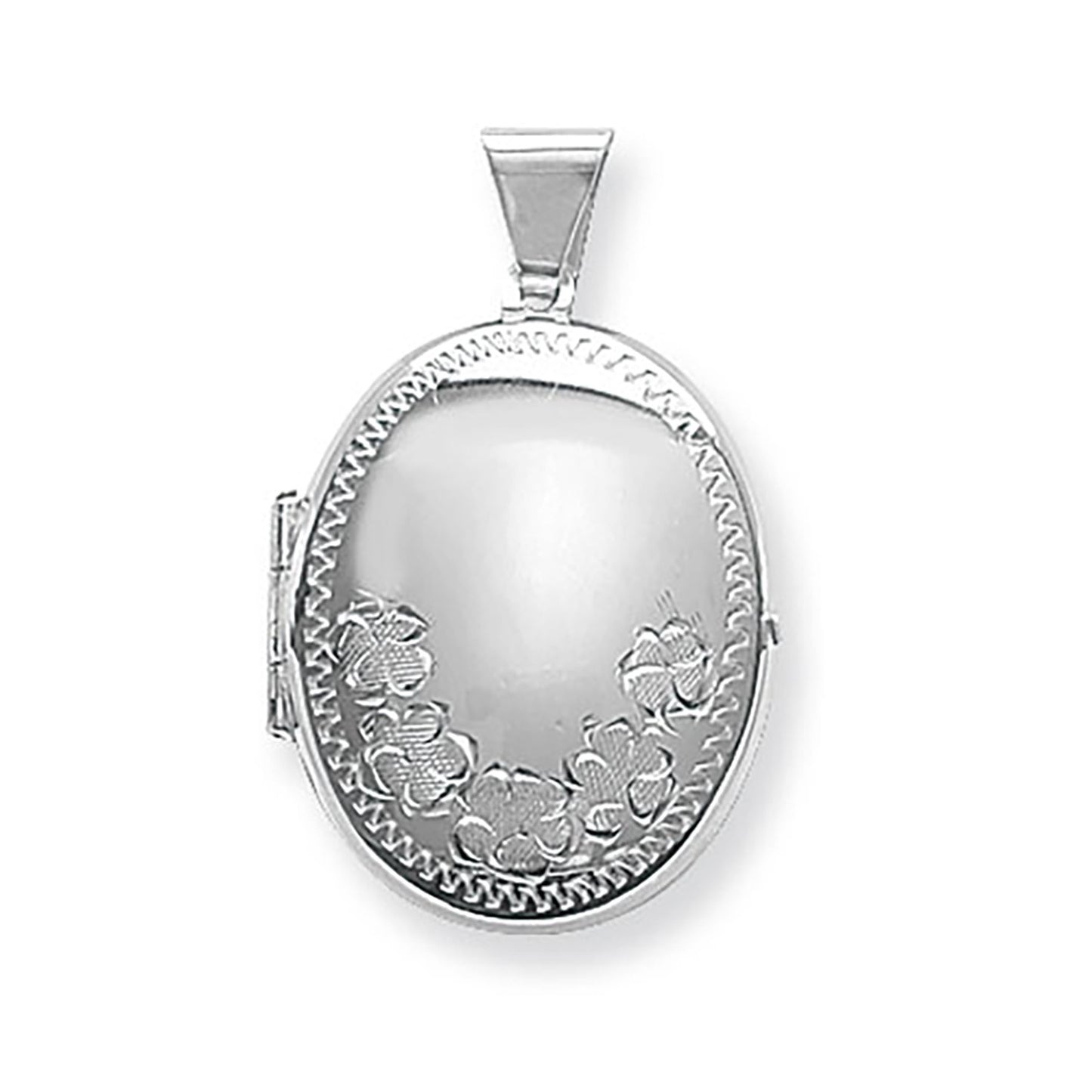 Sterling Silver Locket Oval G6611