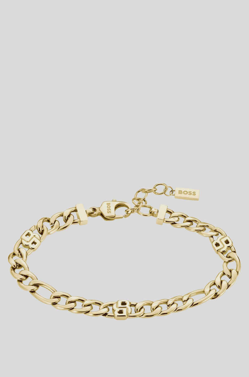 Boss Gols Tone Bracelet with Double B Monograms 1580635