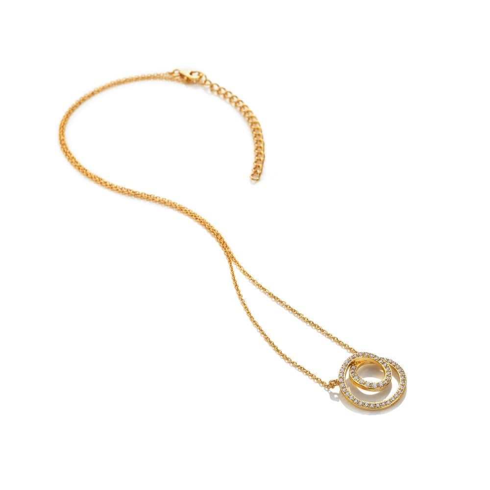 Hot Diamonds X GE Circle Necklace and Earrings Set SS156
