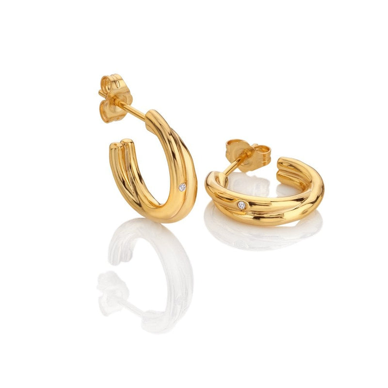 Hot Diamonds X JJ Aura Hoop Earrings DE812